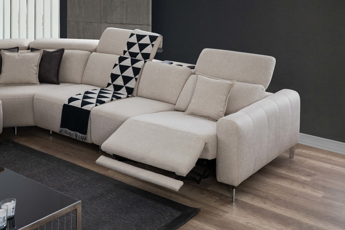 Ecksofa Burgaz – Modernes Design trifft auf Funktionalität