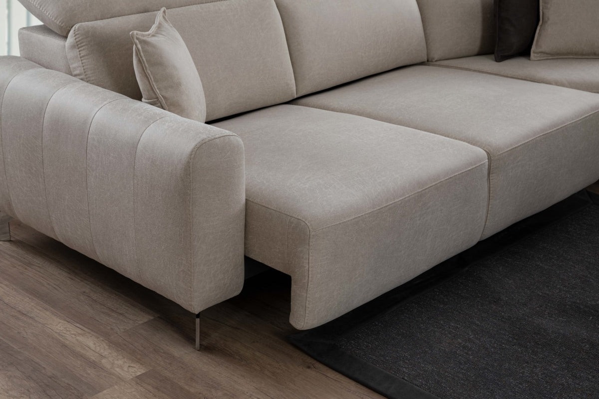 Ecksofa Burgaz – Modernes Design trifft auf Funktionalität