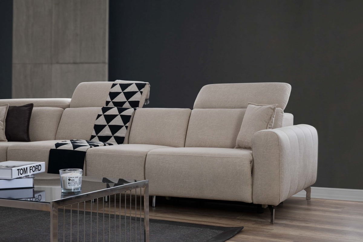 Ecksofa Burgaz – Modernes Design trifft auf Funktionalität